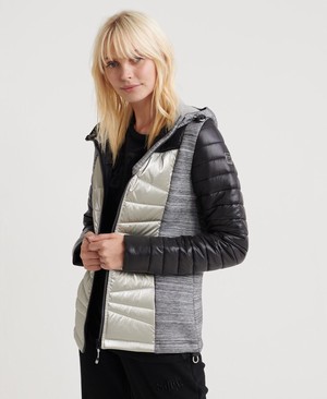 Superdry Storm Panel Classic Női Kabát Fekete | FQWHG8523